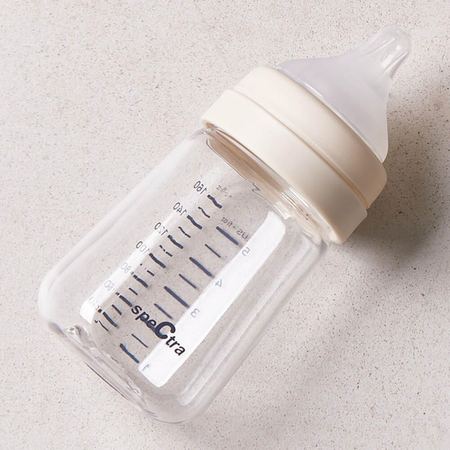 Biberon PA anticolici premium cu tetina S, Crem, 160 ml, Spectra 708742