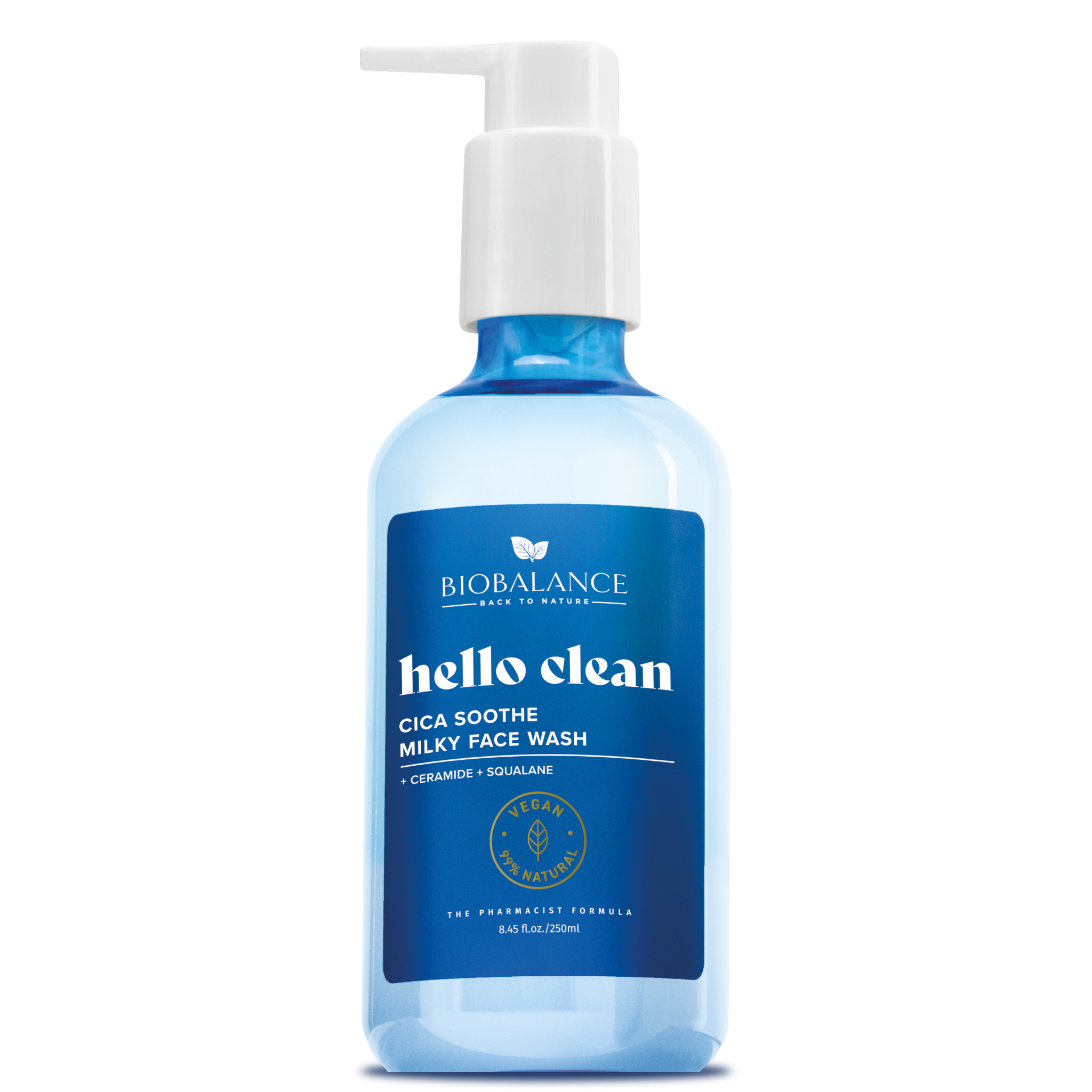 Gel de curatare cremos cu Ceramide si Squalane Cica Soothe Hello Clean, 250 ml, Bio Balance