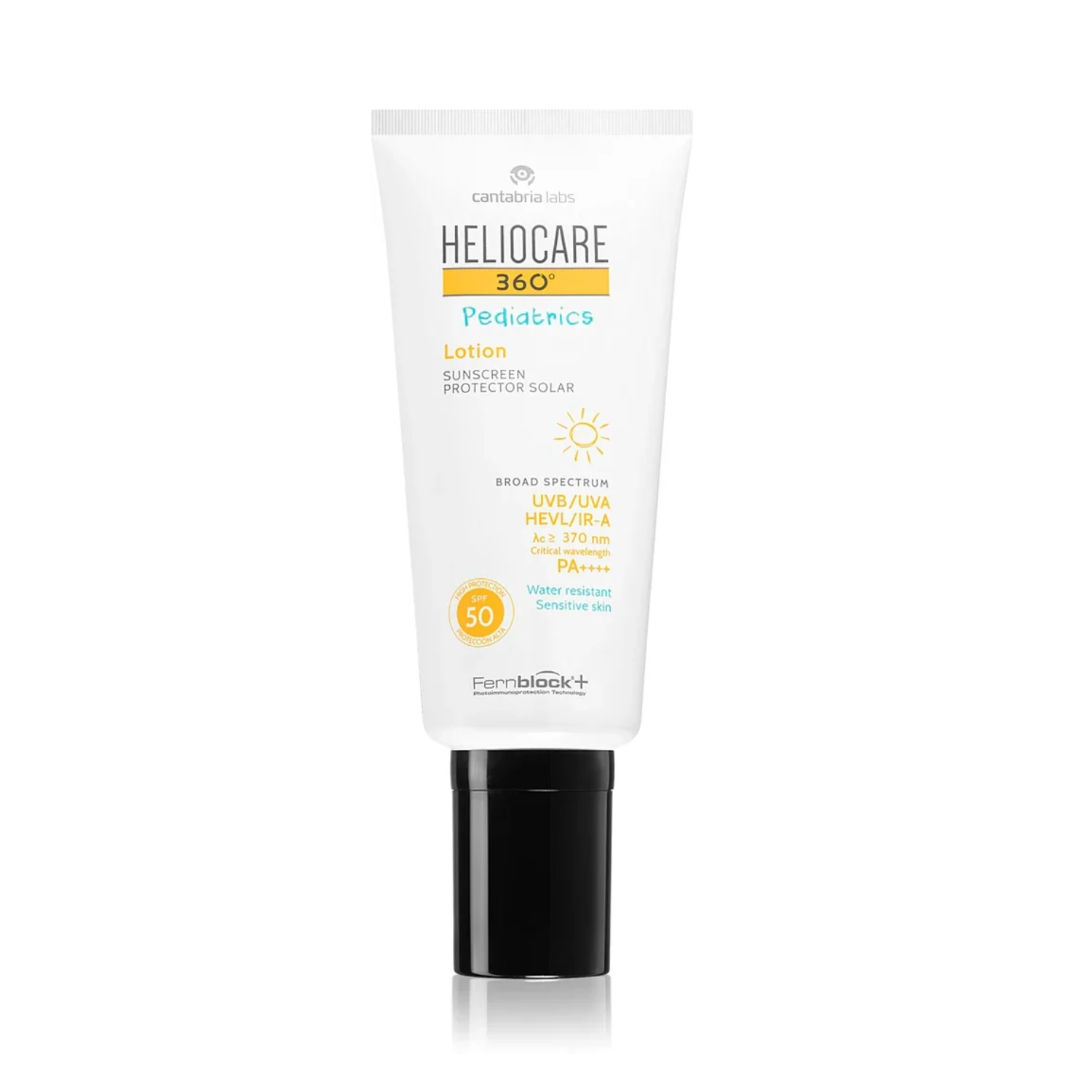 Lotiune de protectie solara cu SPF 50 pentru copii Heliocare 360 Pediatrics, 200 ml, Cantabria Labs