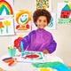 Set de pensule preumplute cu acuarele Easy Squeezy, 3 ani+, 6 bucati, Ooly 708993