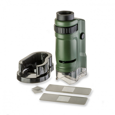 Microscop de buzunar cu LED, marire 20x-40x Microbrite, Carson 709069