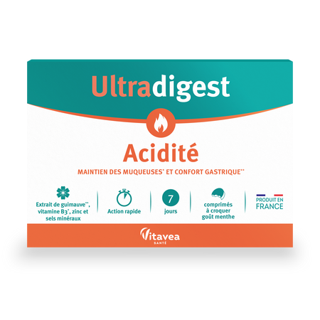 Ultradigest Acidite, 14 tablete masticabile, Vitavea Sante