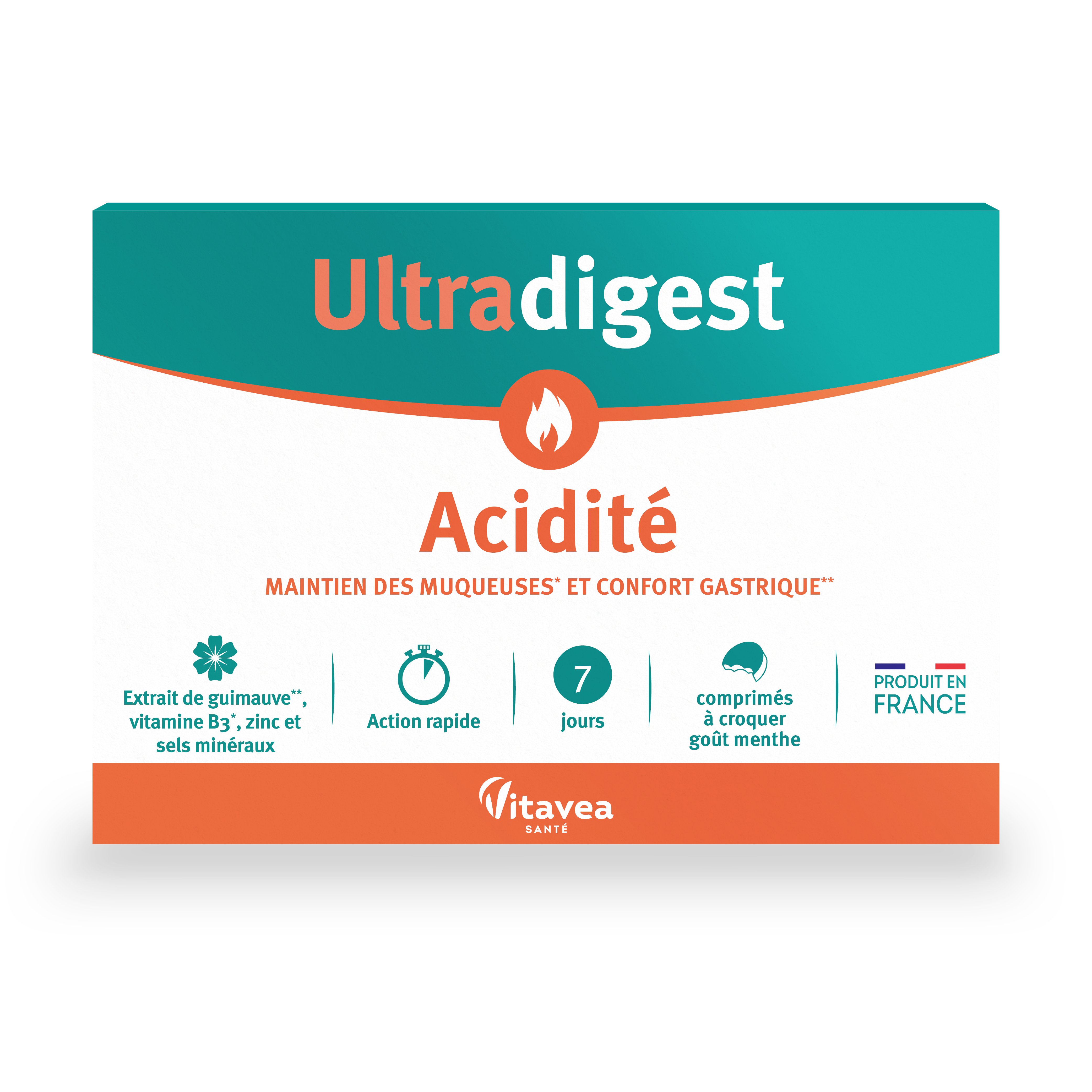Ultradigest Acidite, 14 tablete masticabile, Vitavea Sante