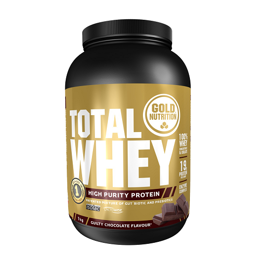 Total Whey cu aroma de ciocolata, 1 kg, Gold Nutrition