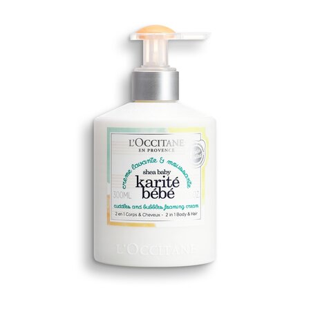Spuma crema de curatare pentru bebelusi Shea Baby, 300 ml, L'Occitane
