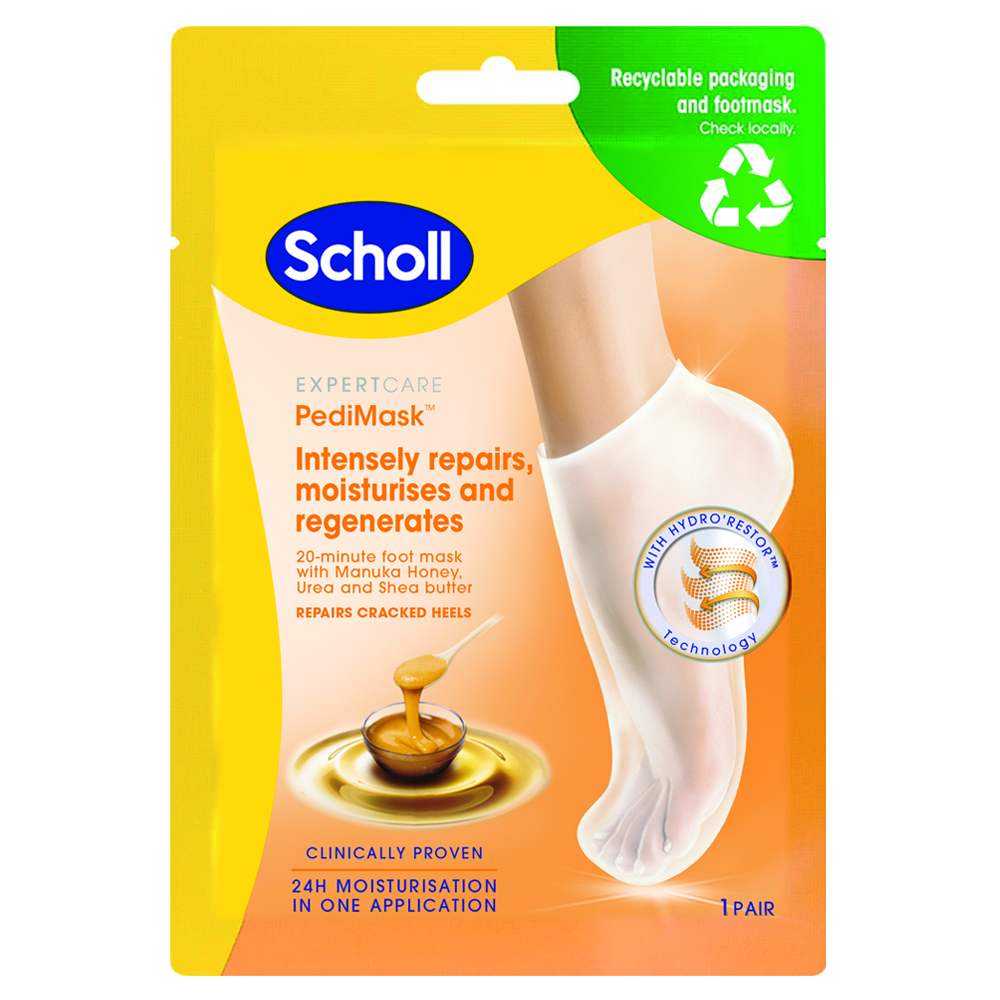 Masca pentru picioare cu miere de Manuka Expert Care PediMask, 1 pereche, Scholl
