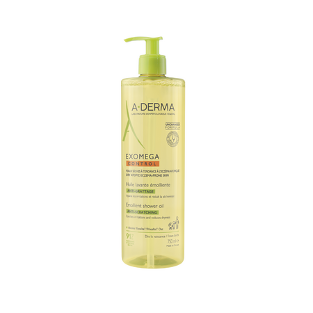 Ulei de dus emolient piele uscata cu tendinta atopica Exomega Control, 750 ml, A-Derma