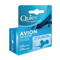 Dopuri de silicon pentru protectie auditiva in avion, 1 pereche, Quies