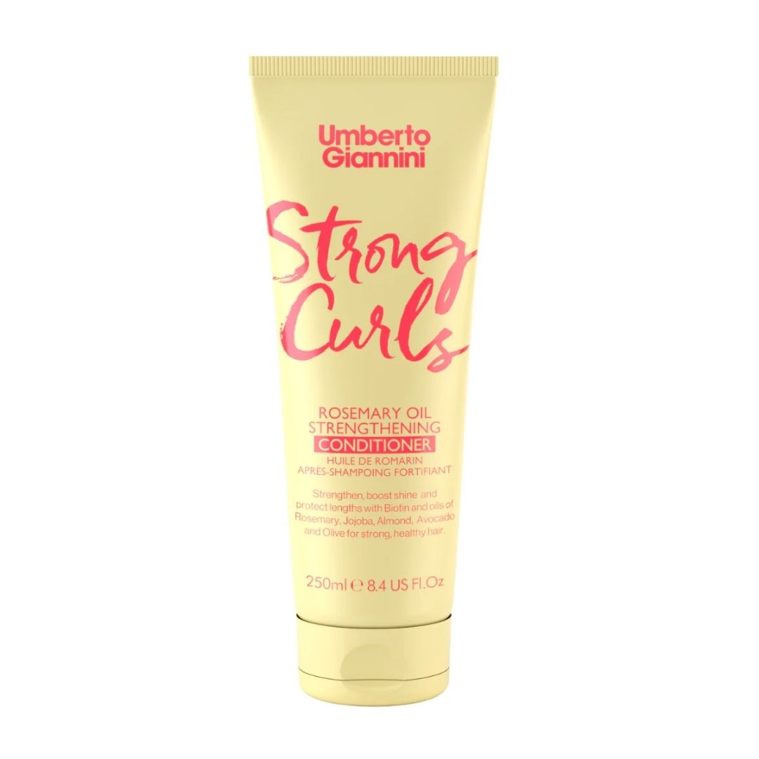 Balsam fortifiant cu ulei de rozmarin pentru parul cret Strong Curls, 250 ml, Umberto Giannini