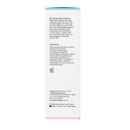 Serum HA 5 Rich, 30 ml, Geek & Gorgeous 760123