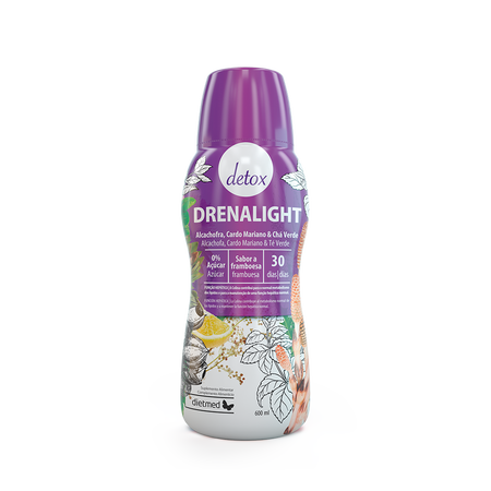 Suspensie orala Drenalight Detox, 600 ml, Dietmed