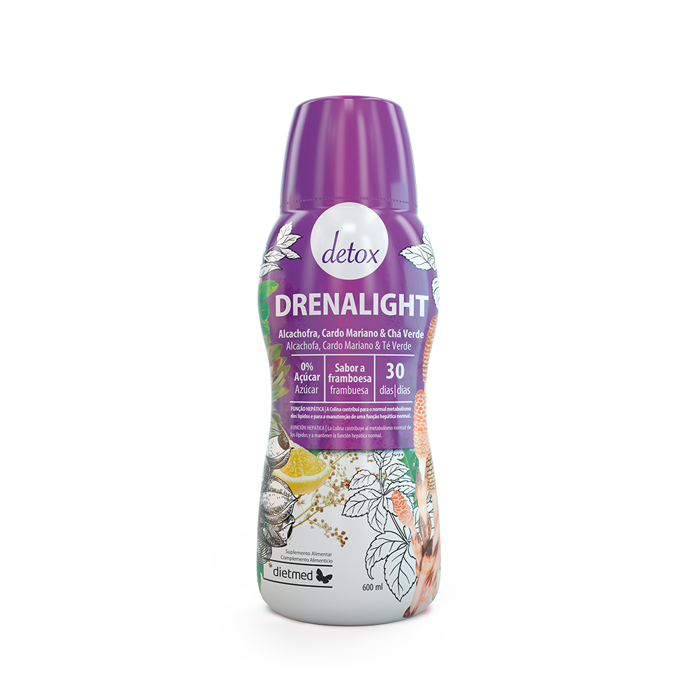 Suspensie orala Drenalight Detox, 600 ml, Dietmed