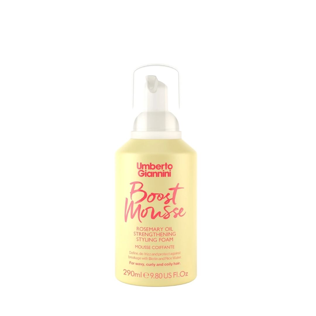 Spuma fortifianta pentru styling cu ulei de rozmarin Strong Curls, 290 ml, Umberto Giannini