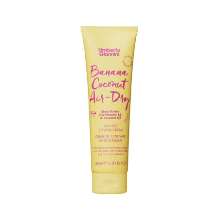 Crema styling pentru parul cret Banana Coconut Air-Dry, 150 ml, Umberto Giannini