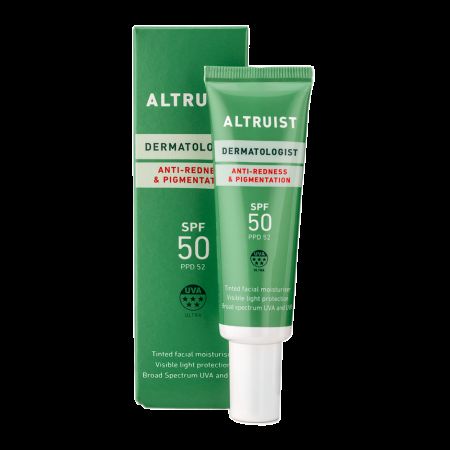 Crema colorata anti-roseata si anti-pete cu protectie solara SPF 50, 30 ml, Altruist
