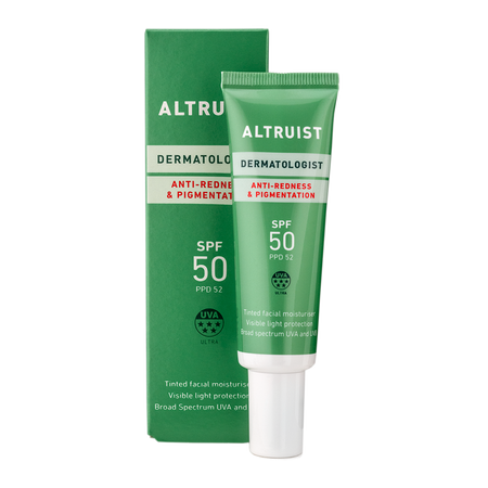 Crema colorata anti-roseata si anti-pete cu protectie solara SPF 50, 30 ml, Altruist