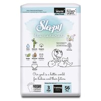 Scutece chilotel Midi, Nr. 3, 4-9 kg, 56 buc, Sleepy Bio Natural
