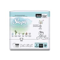 Scutece pentru bebelusi, Nr. 7, 20-30 kg, 28 buc, Sleepy Bio Natural