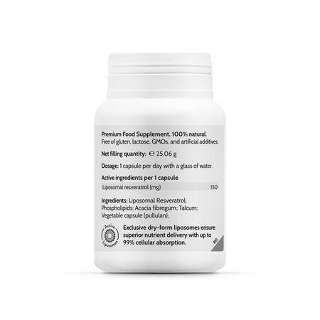 Liposomal Resveratrol Ultra, 45 capsule, Novo Biomedics 710140