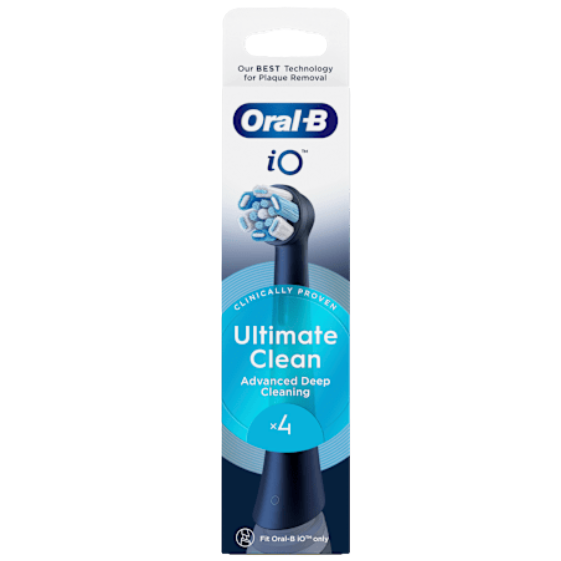 Rezerve negre pentru periuta de dinti electrica iO Ultimate Clean, 4 buc, Oral-B