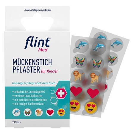Plasturi calmanti dupa intepaturi de tantari, +3 ani, 20 buc, Flint Med 710204