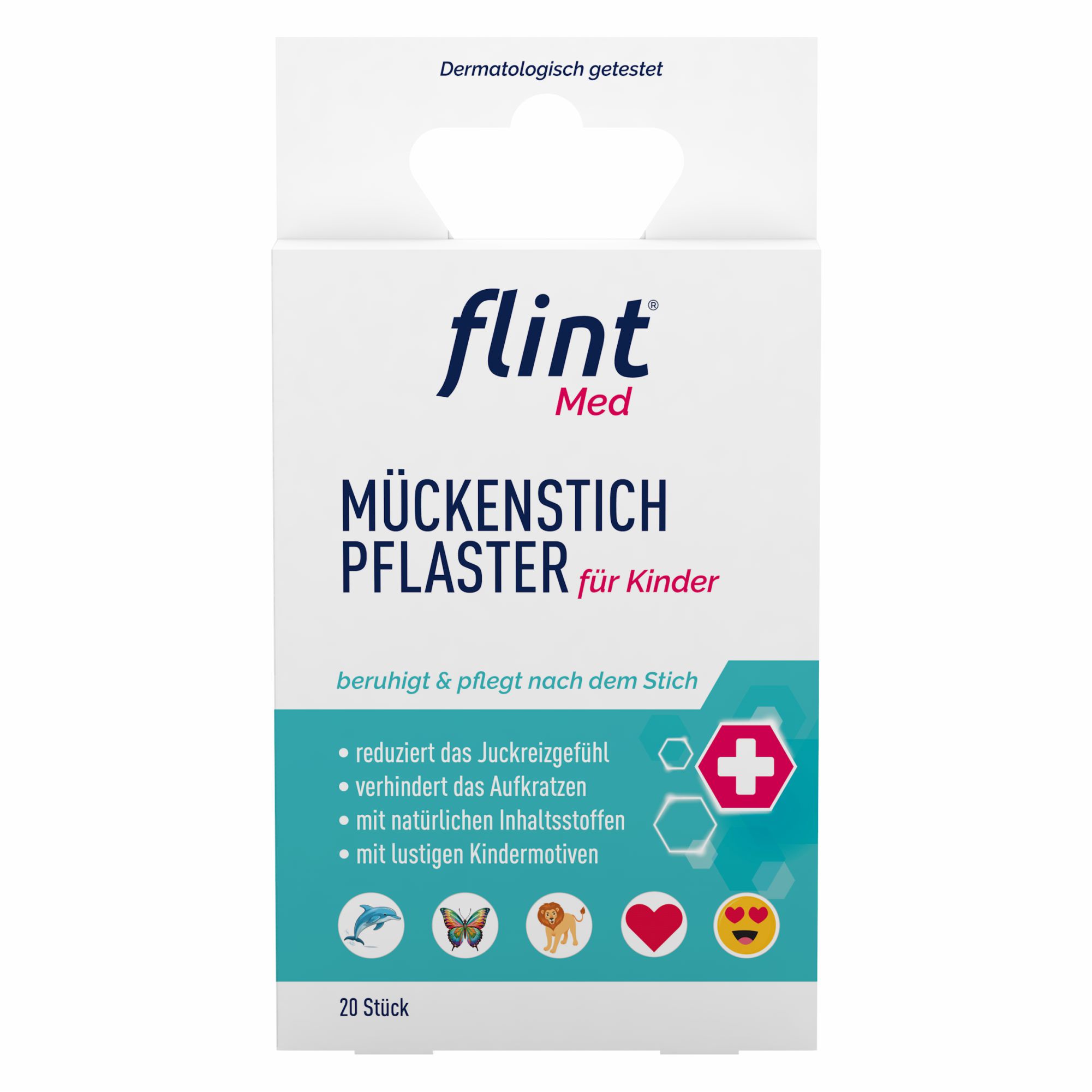 Plasturi calmanti dupa intepaturi de tantari, +3 ani, 20 buc, Flint Med