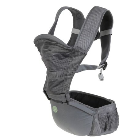 Marsupiu versatil cu 5 pozitii si buzunar depozitare, 3,5 - 18kg, Gri, Dreambaby 710232