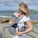 Marsupiu versatil cu 5 pozitii si buzunar depozitare, 3,5 - 18kg, Gri, Dreambaby 710231