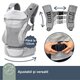 Marsupiu din material tricotat cu 3 pozitii Inspire, 3,5-15 kg, Gri, Dreambaby 710234