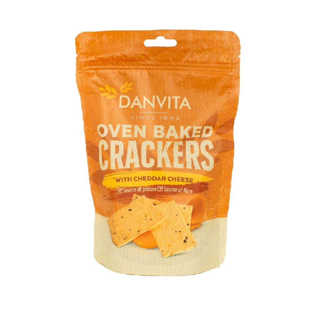 Paine crocanta cu branza cheddar, 100 g, Danvita