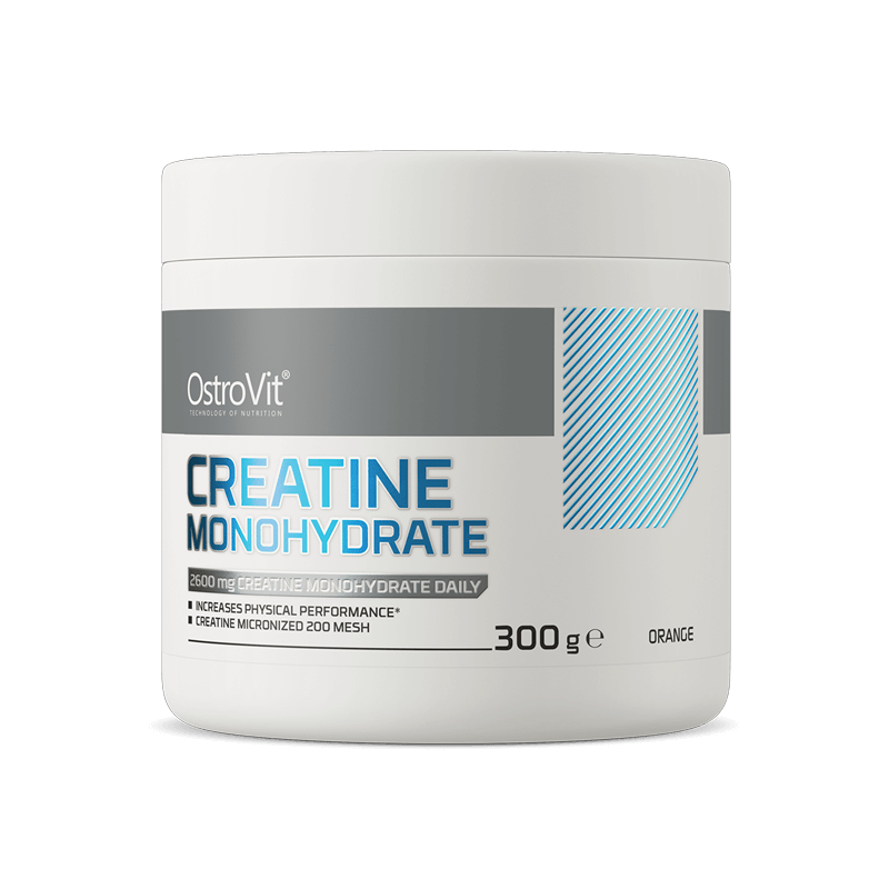 Creatina monohidrata, Portocale, 300 g, OstroVit