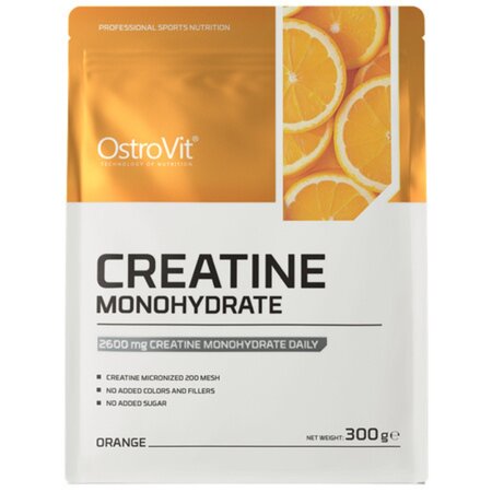 Creatina monohidrata, Portocale, 300 g, OstroVit 787769