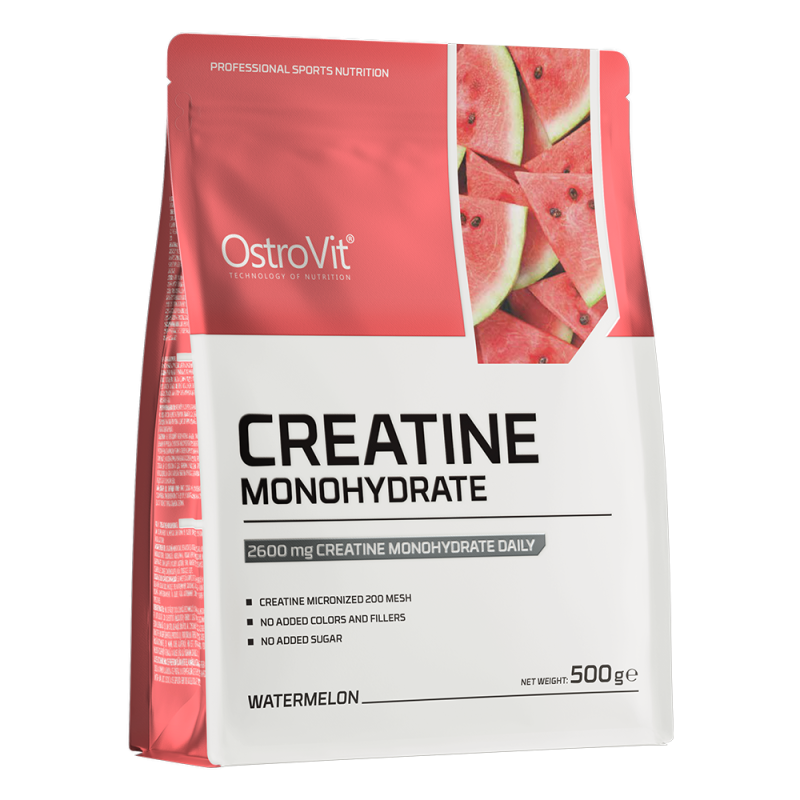 Creatina monohidrata, Pepene verde, 500 g, OstroVit