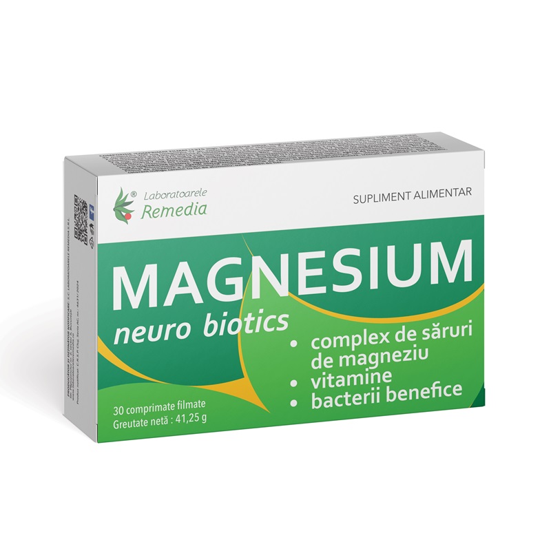 Magnesium Neuro Biotics, 30 comprimate, Remedia