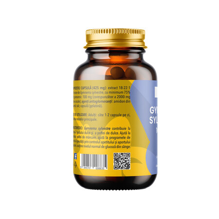 Gymnema Sylvestre, 100 mg, 60 capsule, Remedia 710487