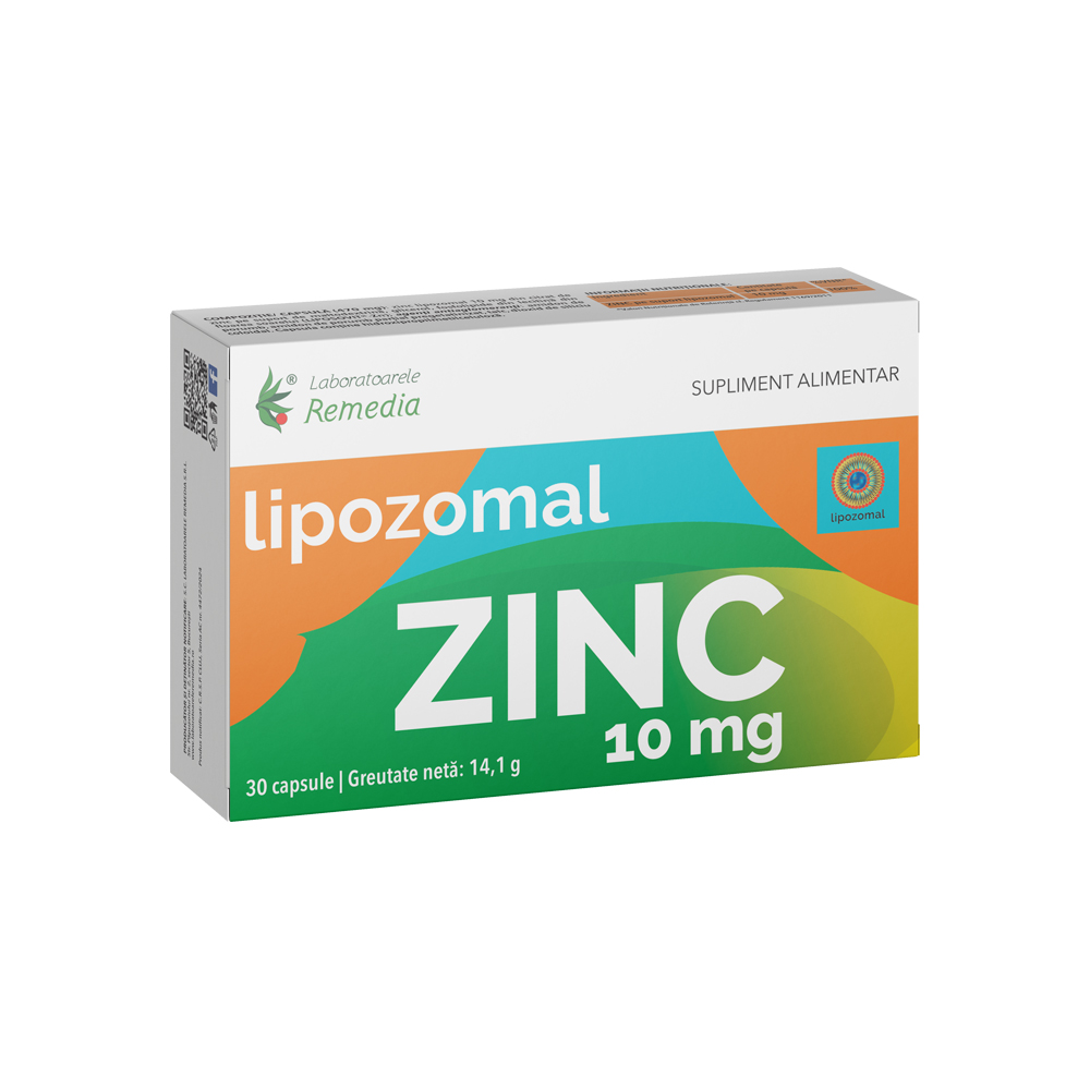 Lipozomal Zinc, 100 mg, 30 capsule, Remedia