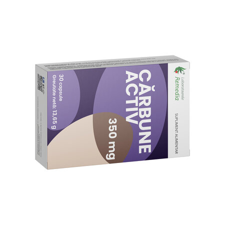 Carbune Activ, 350 mg, 30 capsule, Remedia 710501