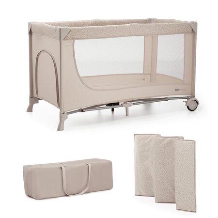 Patut pliabil fara accesorii Travel Joy2, Beige, Kinderkraft