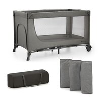 Patut pliabil fara accesorii, Dark Grey, Kinderkraft