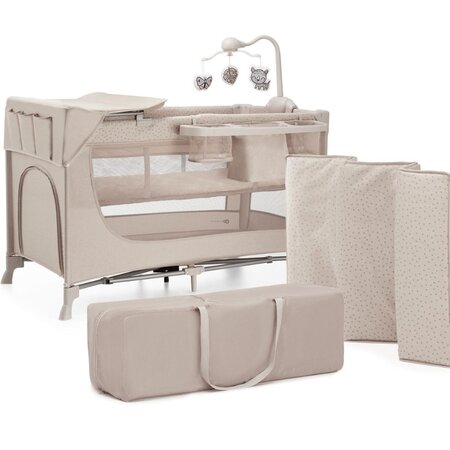 Patut pliabil cu accesorii Joy2, Beige 710967