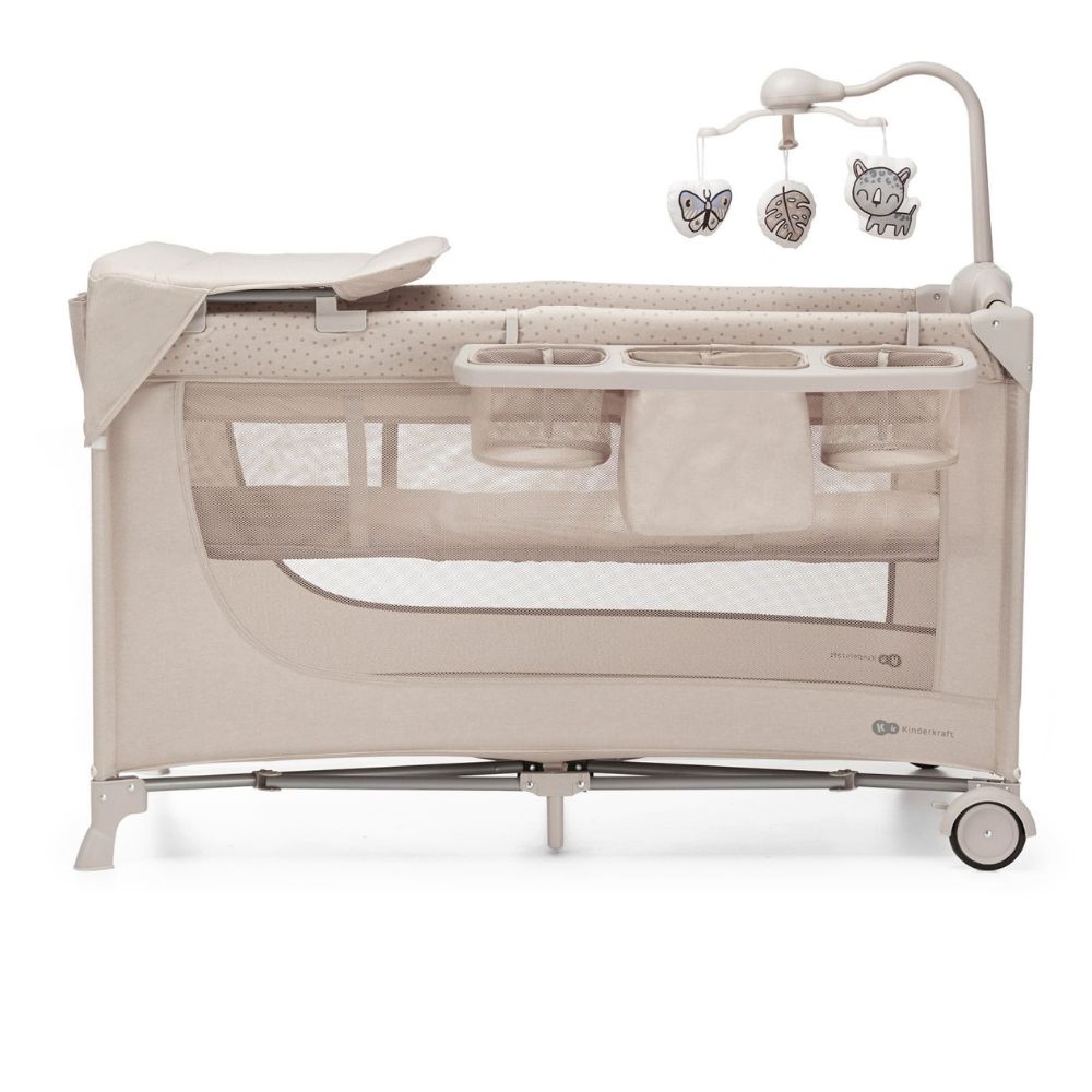 Patut pliabil cu accesorii Joy2, Beige