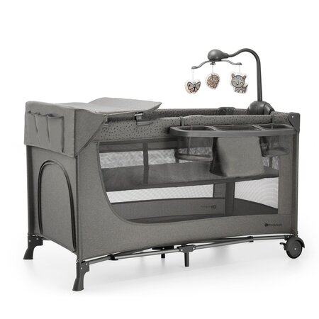 Patut pliabil cu accesorii Joy2, Dark Grey, Kinderkraft 710975