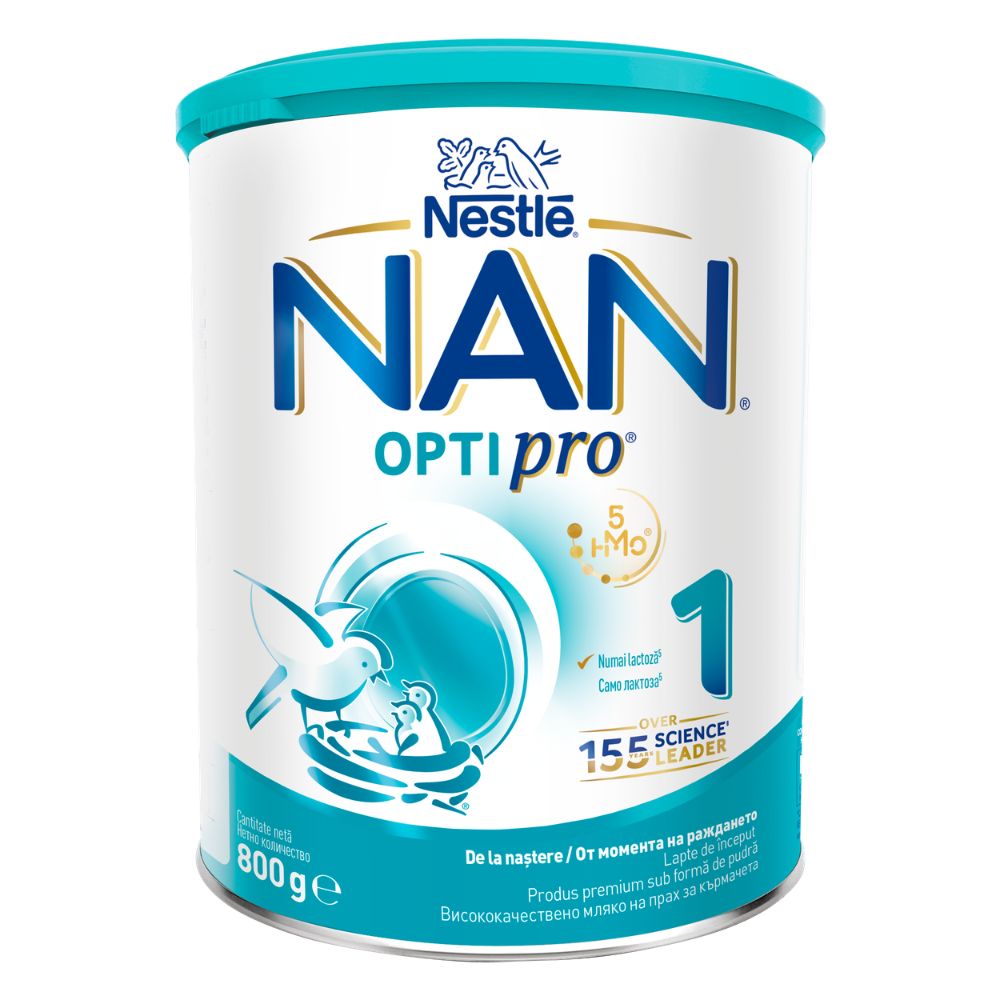 Formula lapte de inceput Nan 1 Optipro HMO, +0 luni, 800 g, Nestle