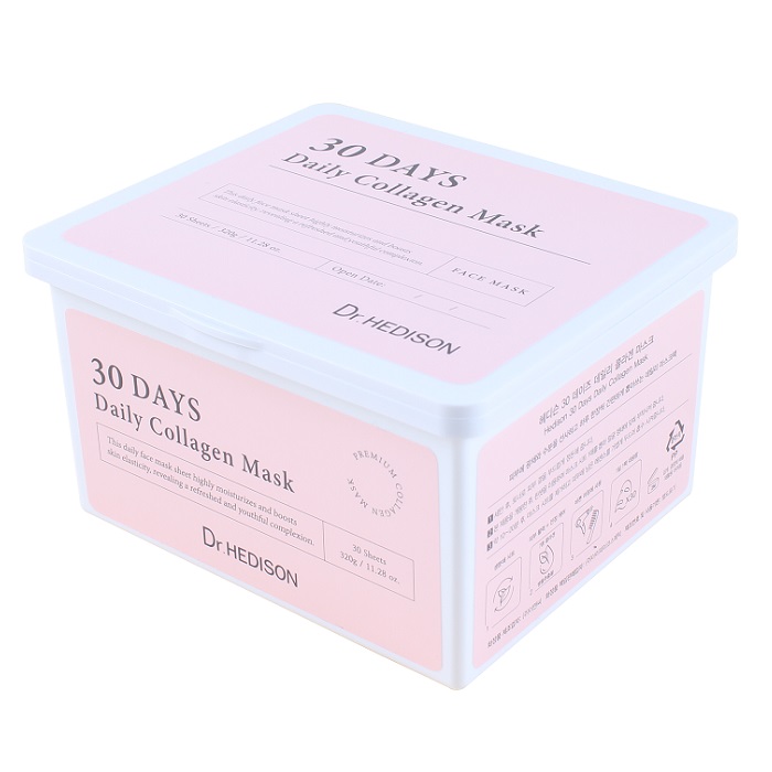 Masti tip servetel Collagen, 30 bucati, Dr Hedison