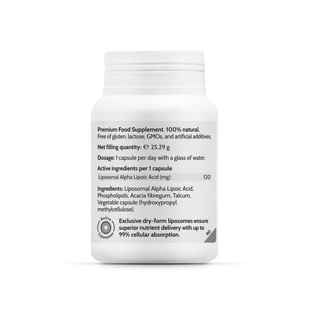 Liposomal Alpha-Lipoic Acid, 45 capsule, Novo Biomedics 711096