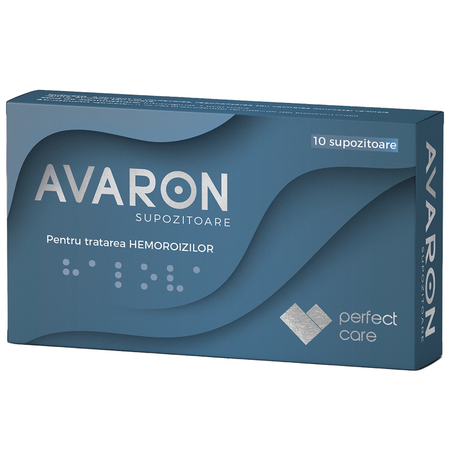 Supozitoare Avaron, 10 bucati, Perfect Care