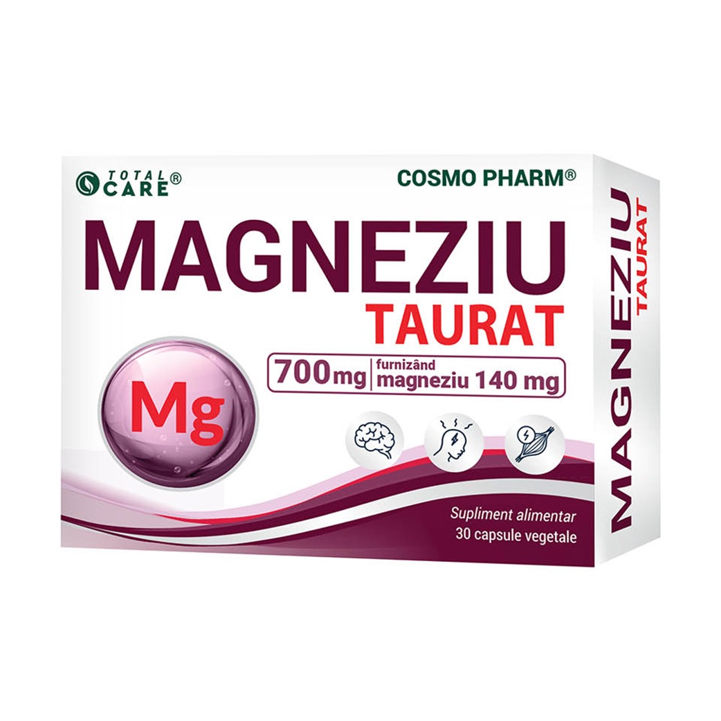 Magneziu taurate, 30 capsule, Cosmopharm