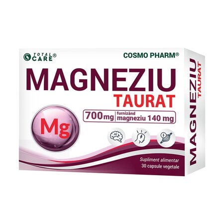Magneziu taurate, 30 capsule, Cosmopharm
