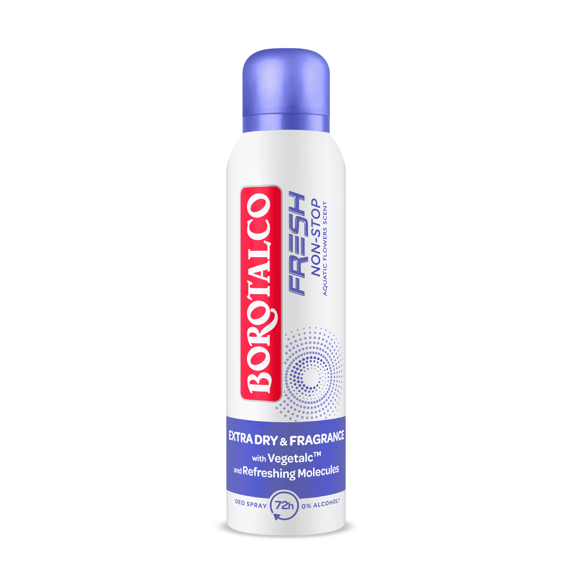 Deodorant Spray Fresh Non-Stop, Aquatic Flowers, 150 ml, Borotalco