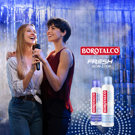 Deodorant Spray Fresh Non-Stop, Aquatic Flowers, 150 ml, Borotalco 763570